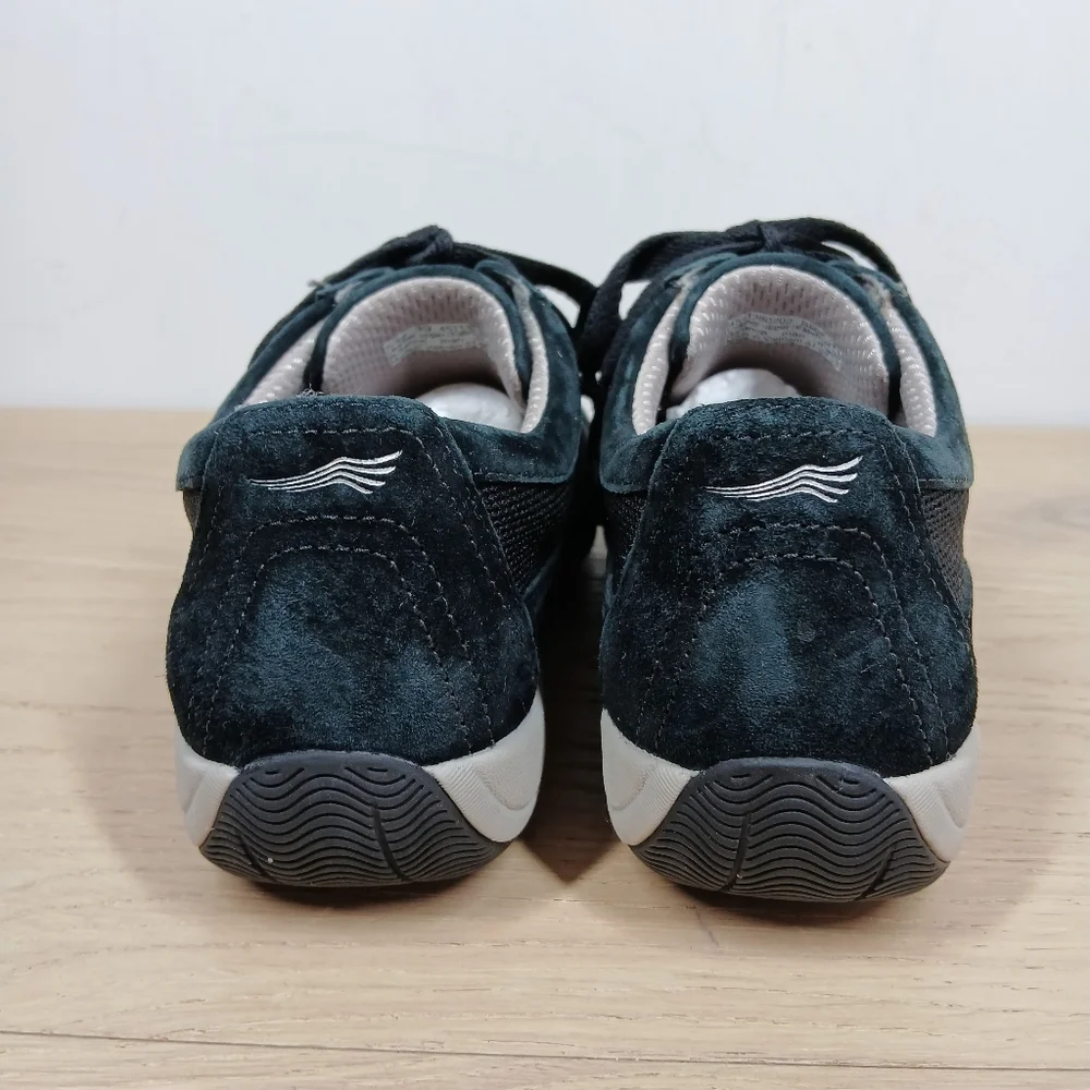 Dansko Black Leather‎ Mesh Lace Up Comfort Walking Shoes Sneakers 1618